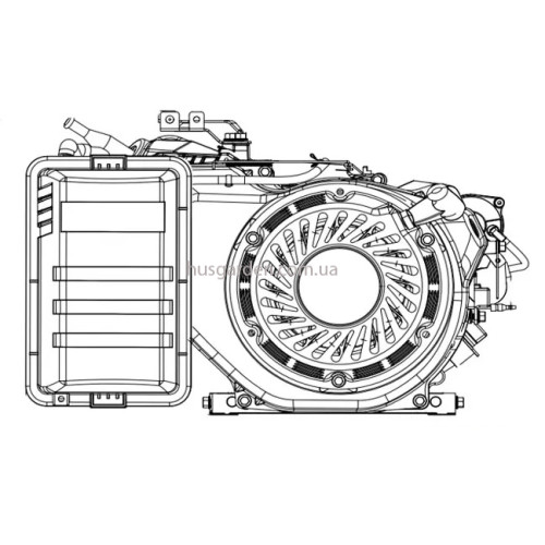 Двигун Husqvarna HH459,10кВт@3600об/хв,L54.4 (5294486-01)