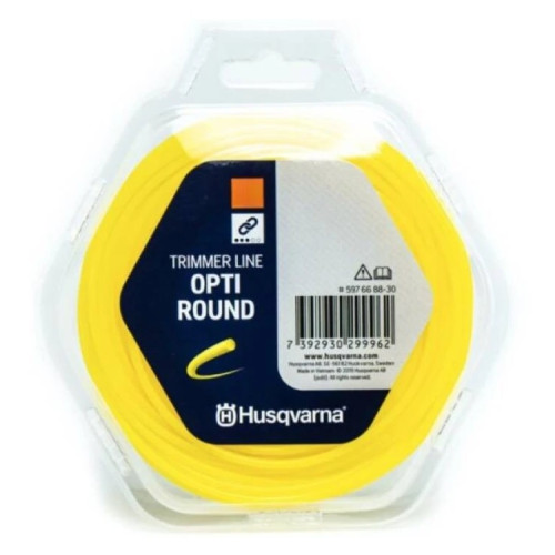 Леска для триммеров Husqvarna Opti Round; 2,7мм*70м, желтый, блистер (5976688-31)