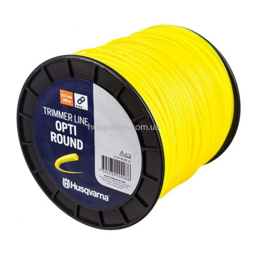 Леска для триммеров Husqvarna Opti Round; 2,7мм*240м, желтый, катушка (5976688-32)