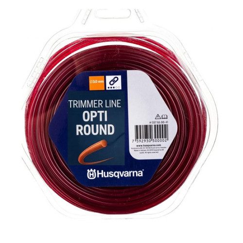 Леска для триммеров Husqvarna Opti Round; 3,0мм*10м, красный, блистер (5976688-40)