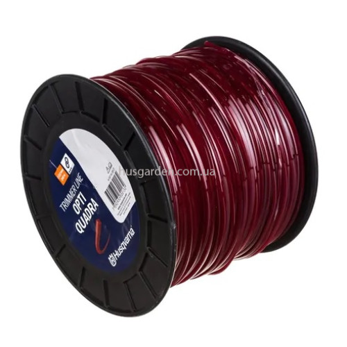 Леска для триммеров Husqvarna Opti Quadra; 3,0мм*240м, красный, катушка (5976689-21)