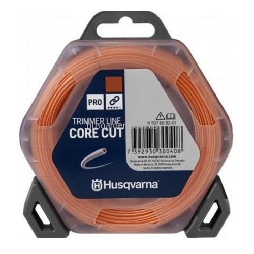 Ліска для тримерів Husqvarna Core Cut; 3,0мм*10м, помаранчевий/прозорий, блістер (5976692-30)